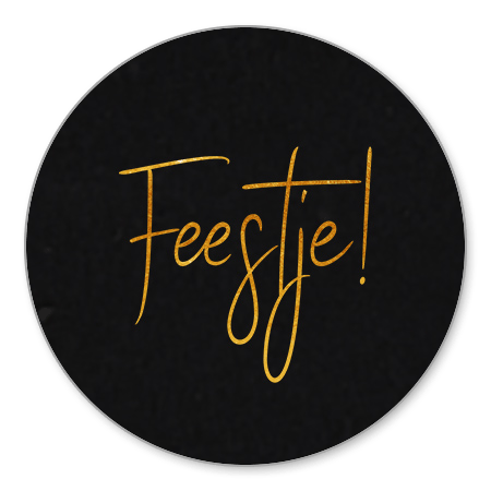 Feestje in goud op zwart